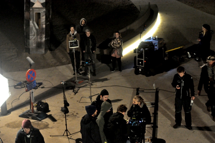 Przygotowania ekipy filmowej