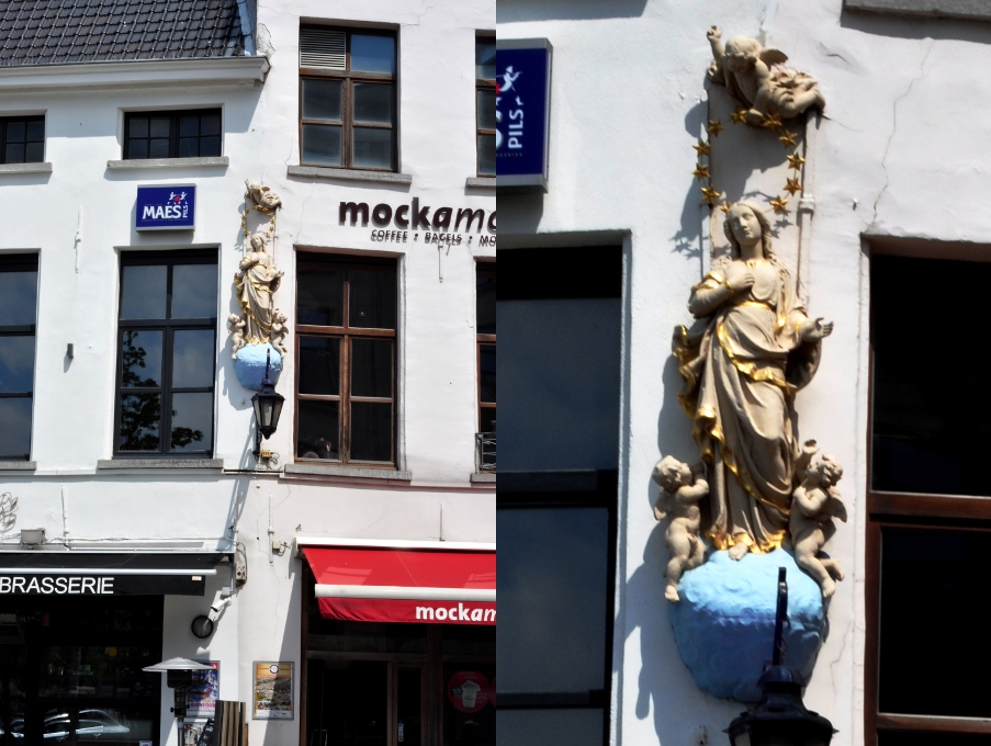Figura Matki bożej w Centrum Antwerpii
