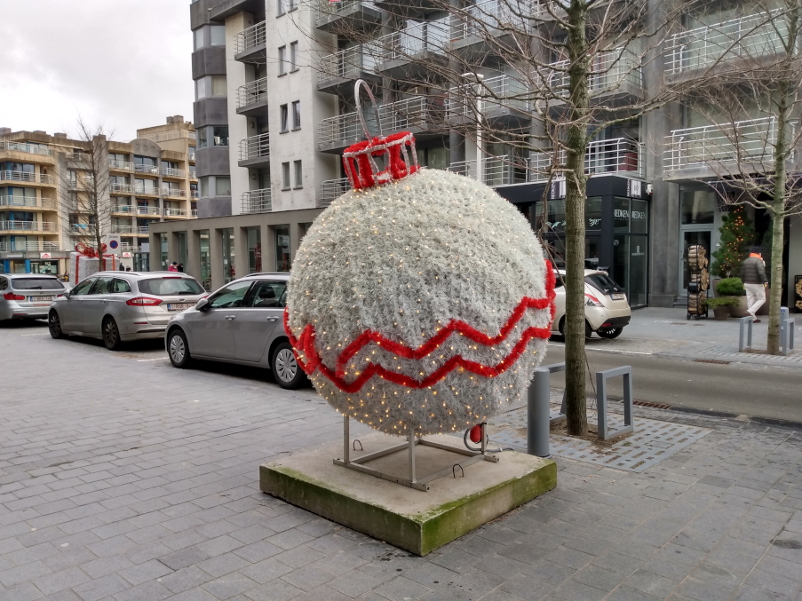 Świąteczne iluminacje w Nieuwpoort
