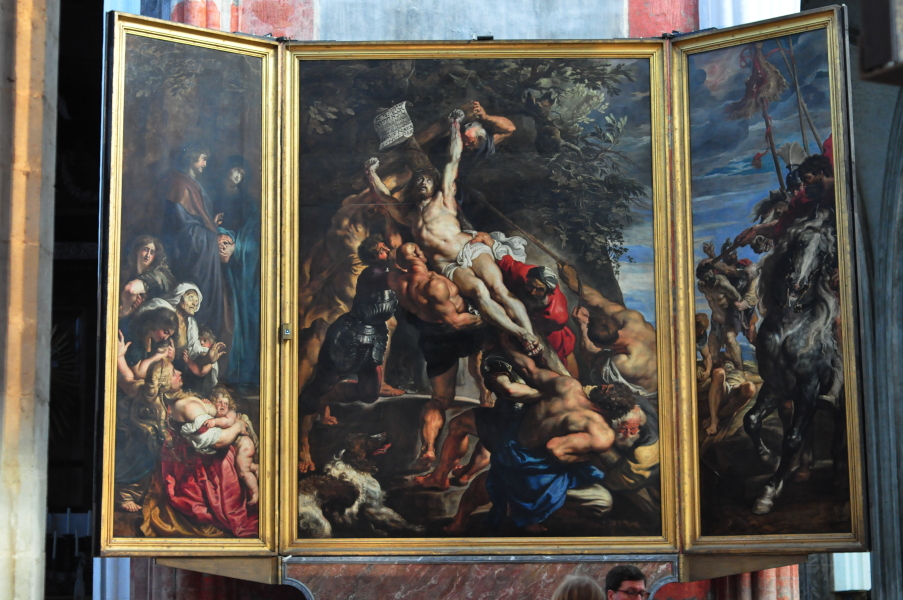 Podniesienie krzyża - Peter Paul Rubens - Katedra w Antwerpii