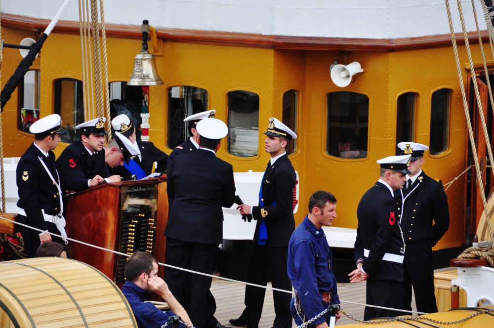 Amerigo Vespucci w Antwerpii - na pokładzie