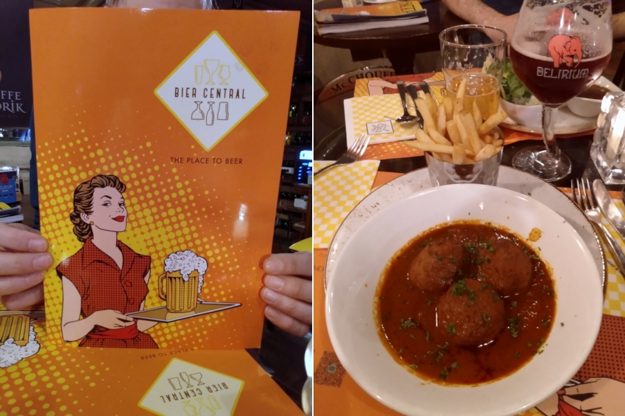 Bier Central Antwerpen - menu