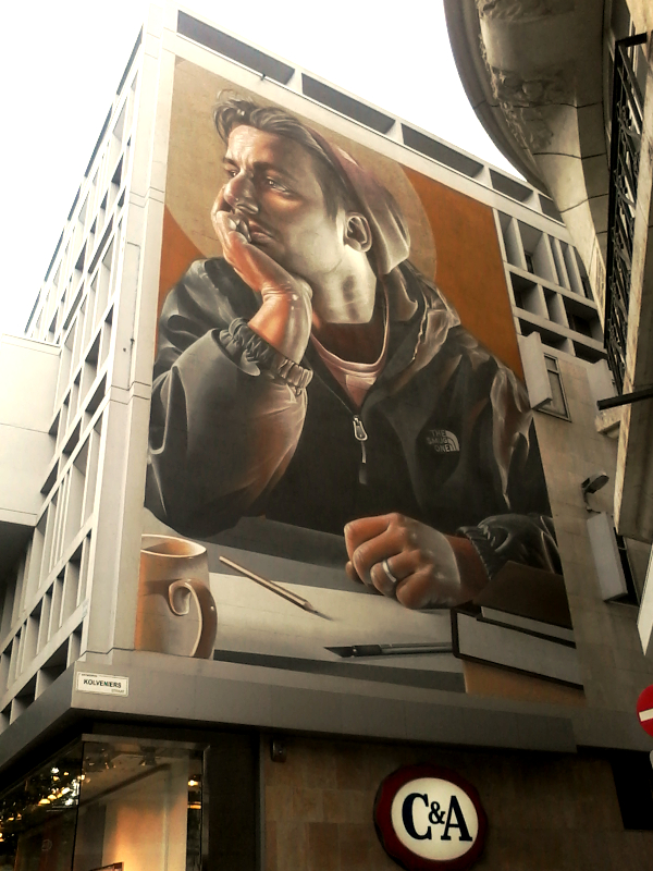 Sam Bates - mural w Antwerpii