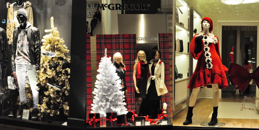 Bożonarodzeniowe wystawy na ulicy Meir w Antwerpii