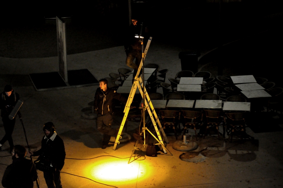 Plan filmowy z ulicy w Antwerpii