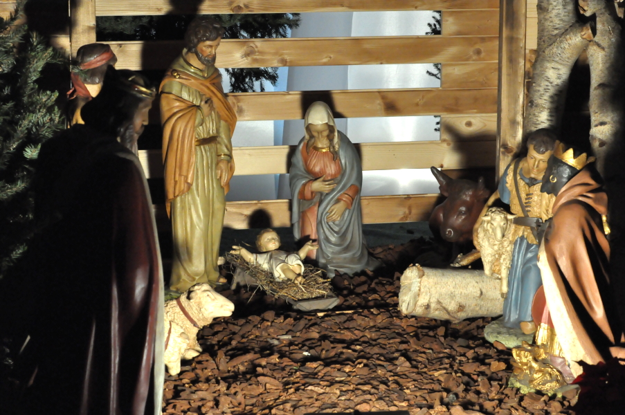 Szopka bożonarodzeniowa w kościele św. Pawła w Antwerpii