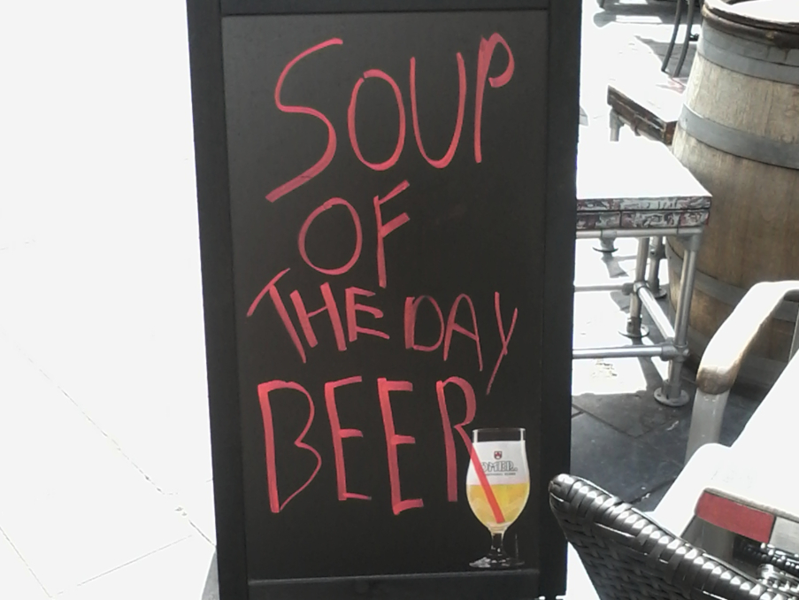 Soup of the day BEER